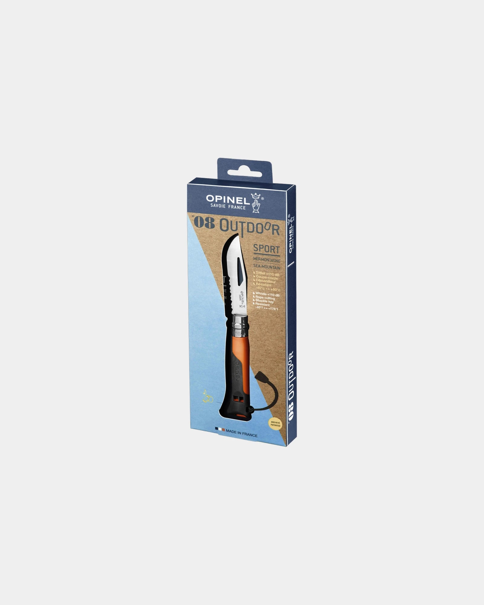 Couteau acier inoxydable Opinel N°08 Outdoor à personnaliser - 6