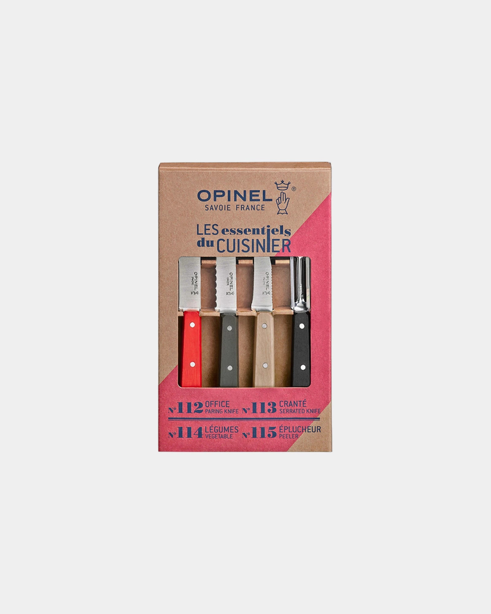Coffret inox martensitique Opinel Les Essentiels à personnaliser - Red