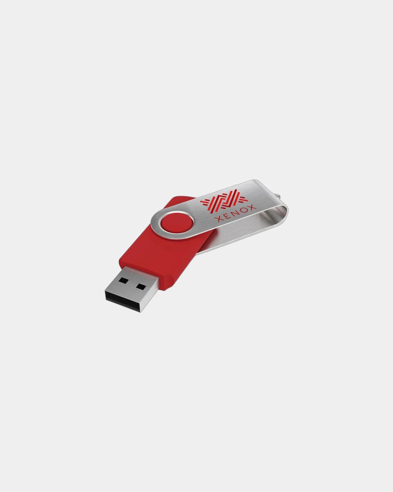 Clé USB Twister gravure laser 360° à personnaliser - Red