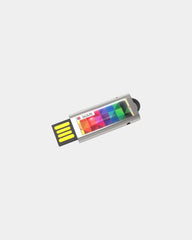 Clé USB métal chromé rétractable Slide à personnaliser - 1