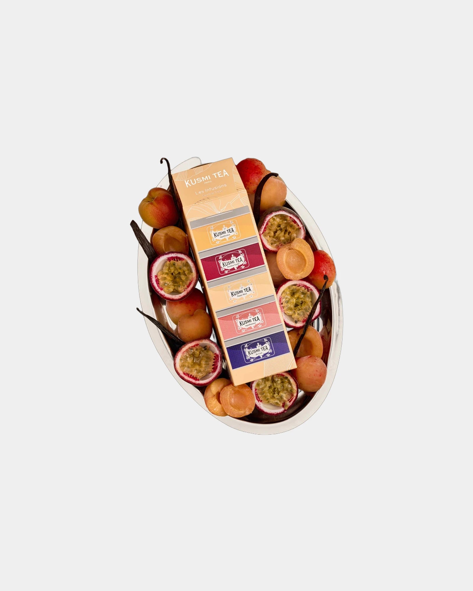 Infusions bio assortiment 5 boîtes métal Kusmi Tea à personnaliser - 1