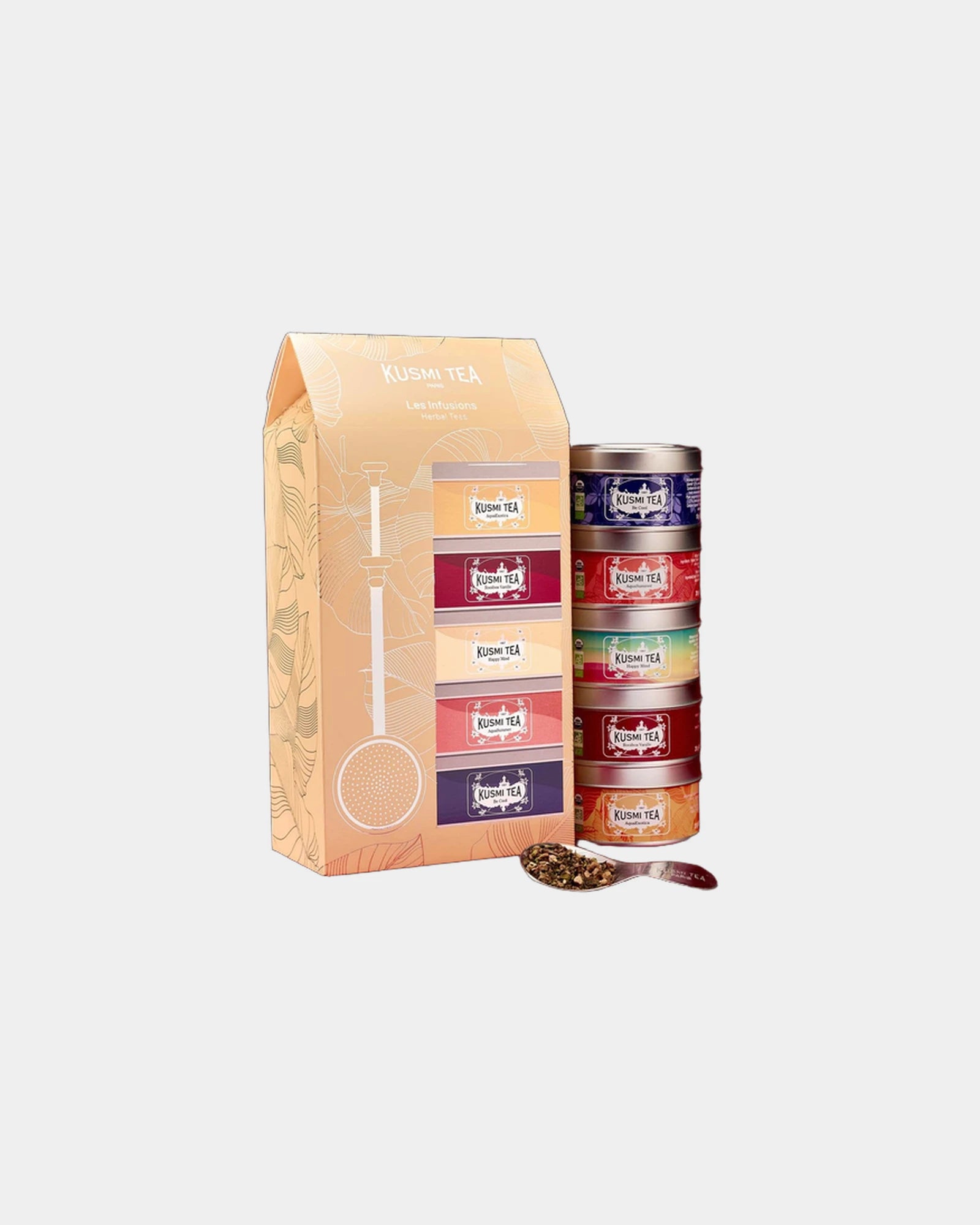 Coffret 5 boîtes infusions bio Kusmi Tea à personnaliser - 2