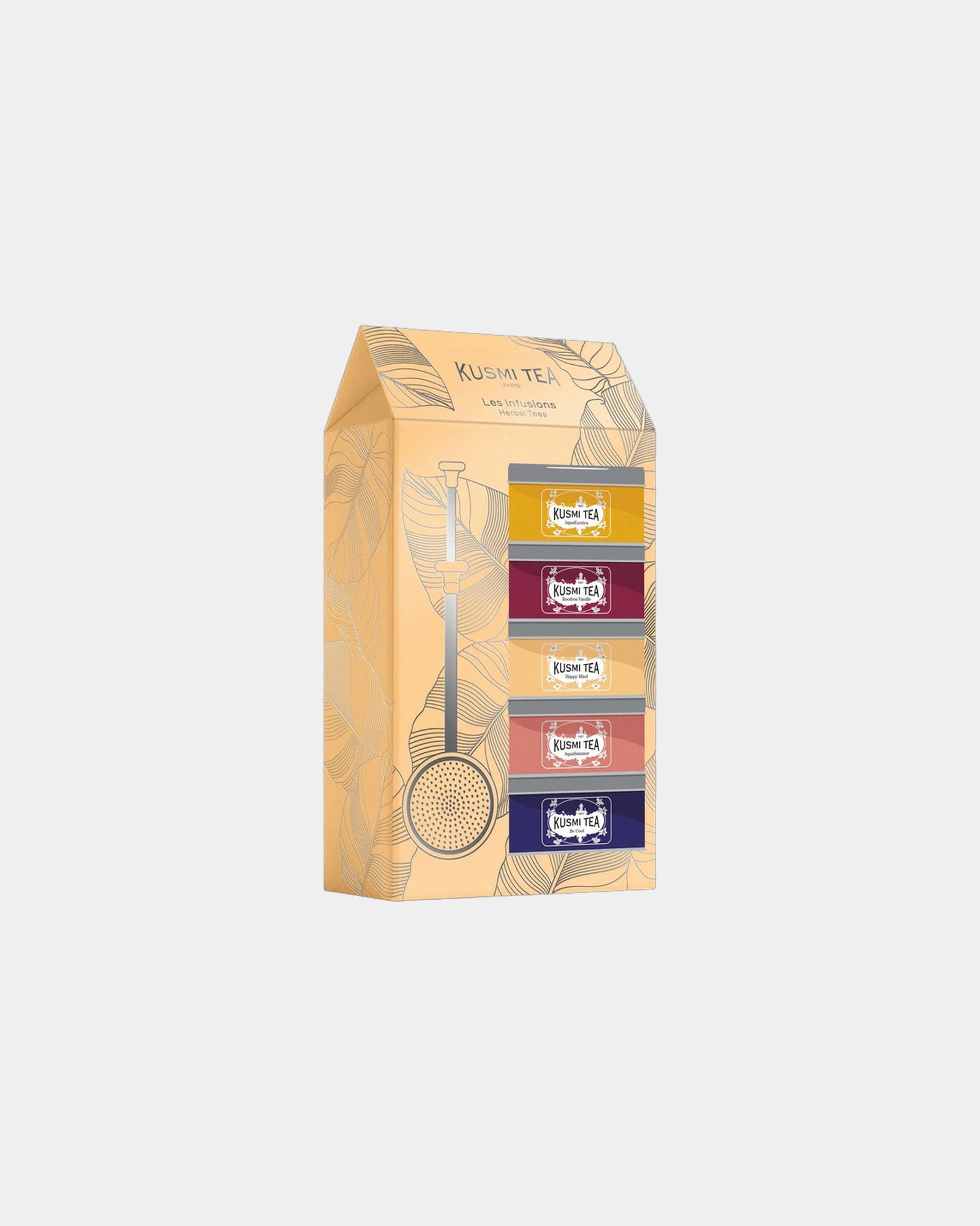 Coffret 5 boîtes infusions bio Kusmi Tea à personnaliser - Non Renseigné