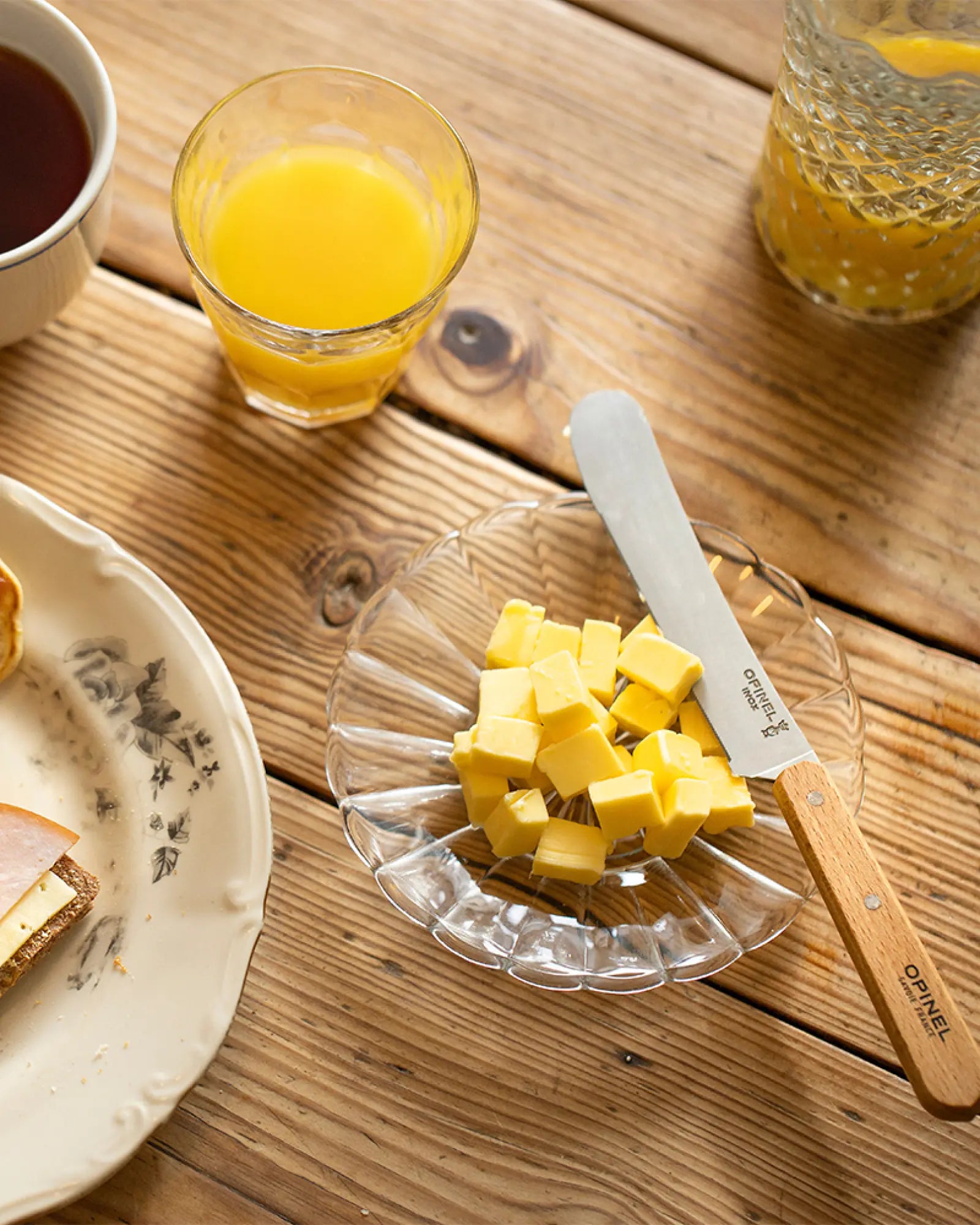 Couteau Petit-déjeuner Hêtre acier inoxydable Opinel à personnaliser - 1