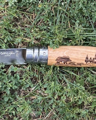 Couteau acier inoxydable Opinel N°08 Animalia à personnaliser - 1