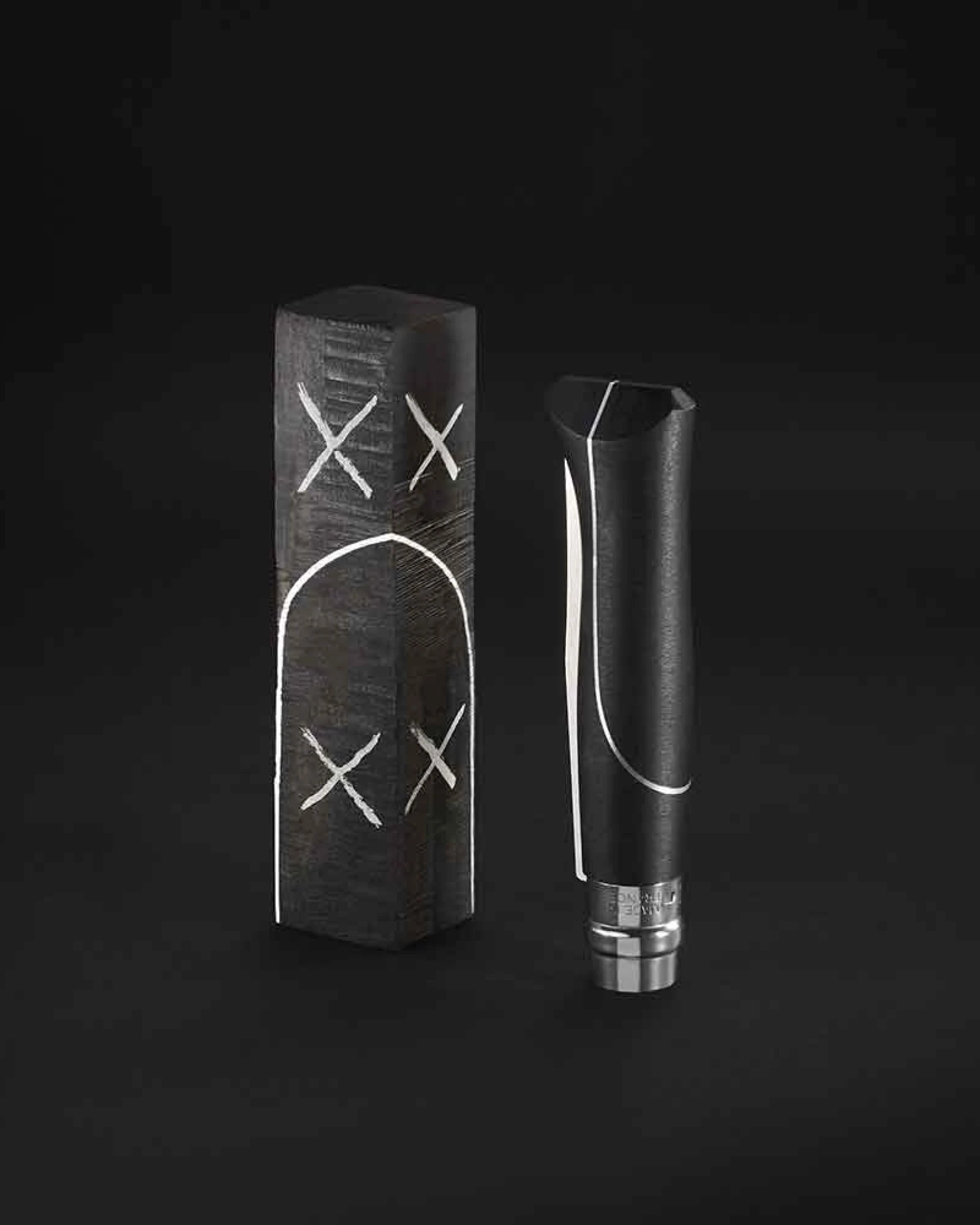 Couteau acier inoxydable Opinel N°08 Ellipse à personnaliser - 4