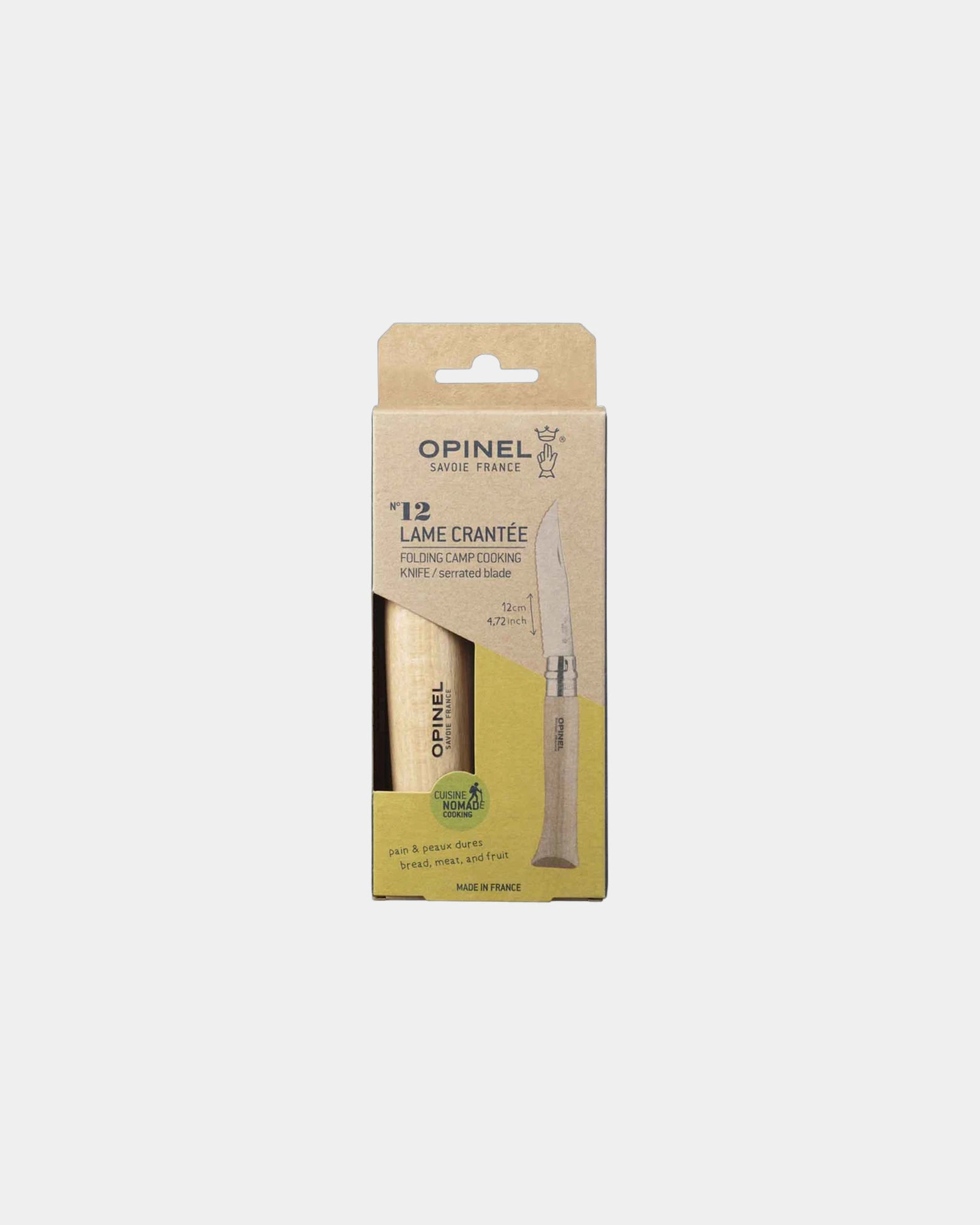 Couteau pliant dentelé acier inoxydable Opinel N°12 à personnaliser - 3