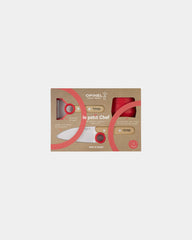 Coffret cuisine enfant acier inox Opinel Le Petit Chef à personnaliser - Red