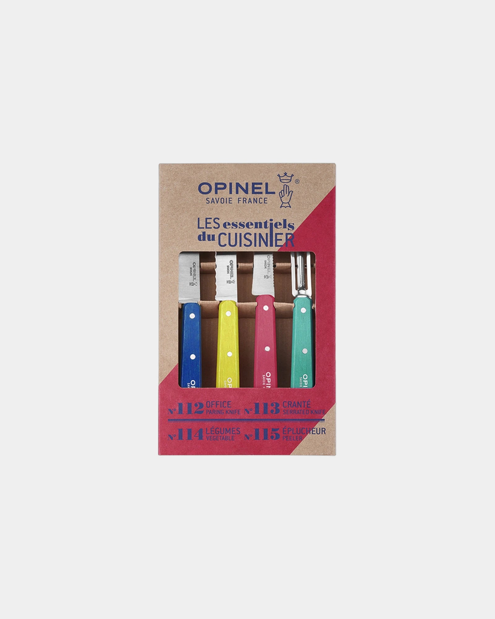 Coffret inox éco-responsable Opinel Les Essentiels à personnaliser - Blue