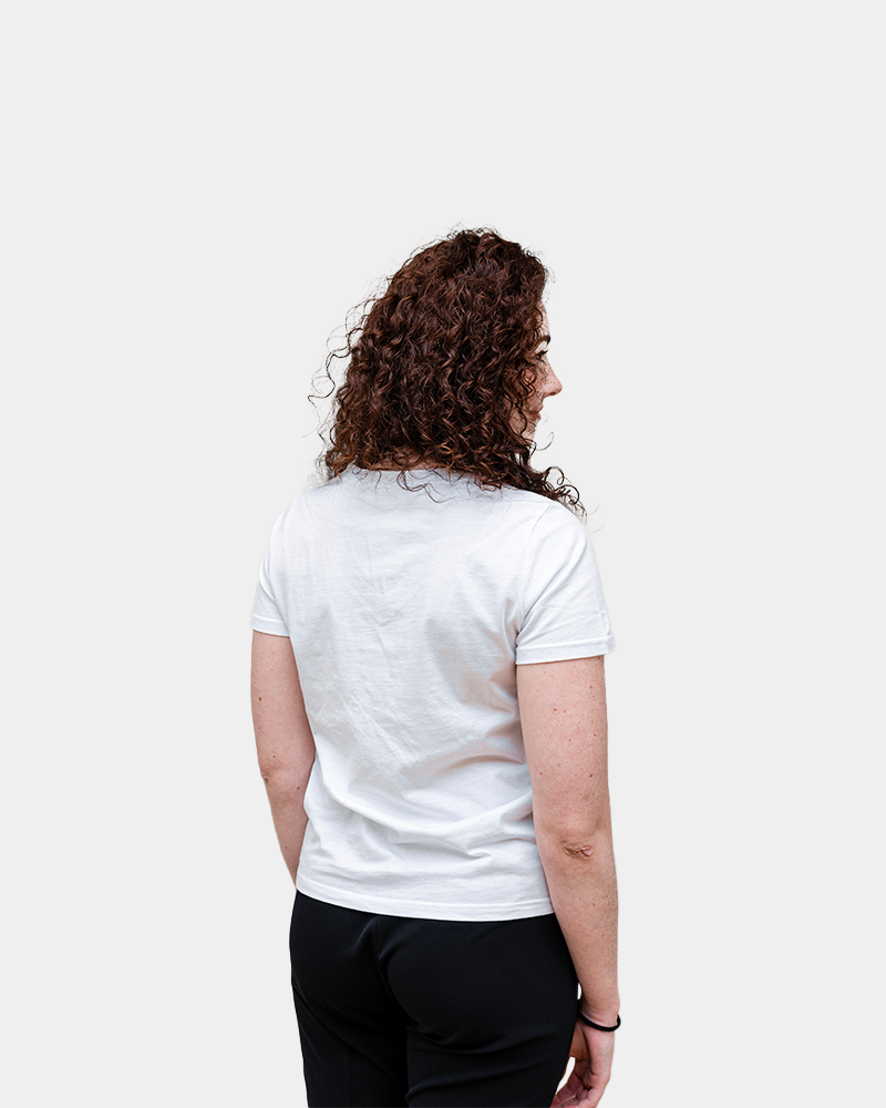 T-shirt femme col V Made in France à personnaliser - 3