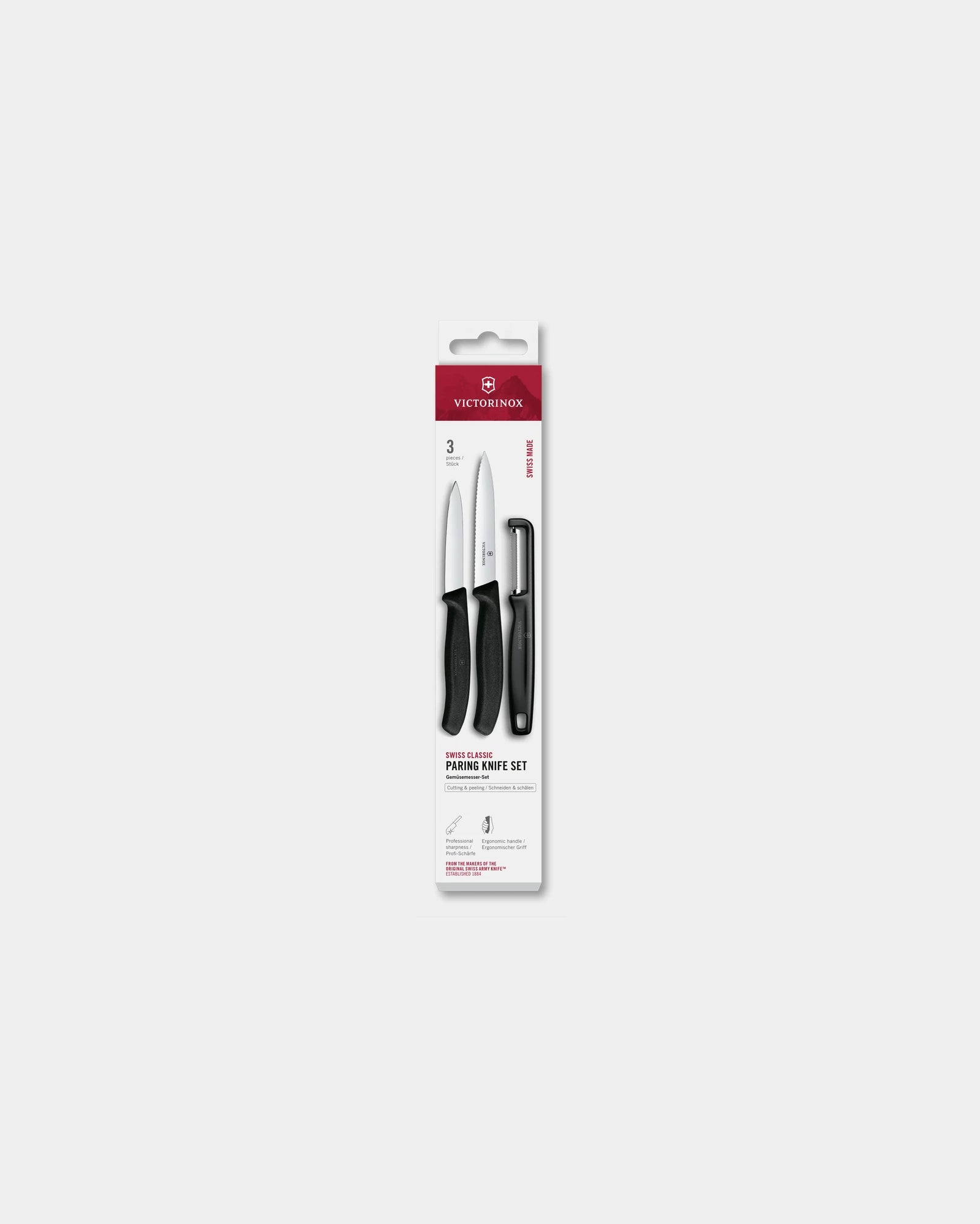 Set de couteaux de cuisine Victorinox 10 cm à personnaliser - Noir