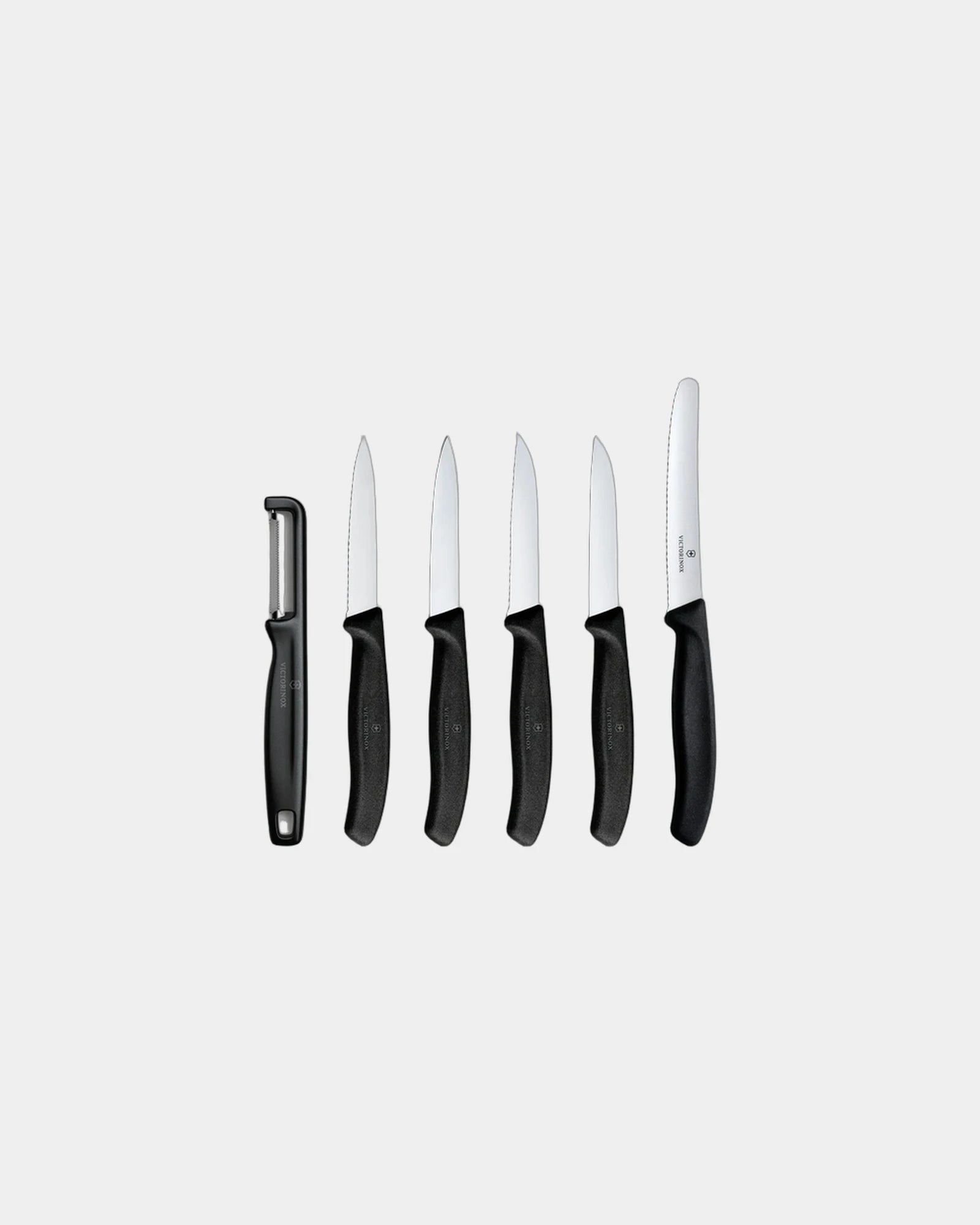 Set de couteaux d’office Victorinox 11 cm à personnaliser - Noir