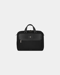Mallette nylon cuir Victorinox Mythic Deluxe à personnaliser - Noir
