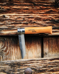 Couteau acier au carbone Opinel N°08 Carbone à personnaliser - 2