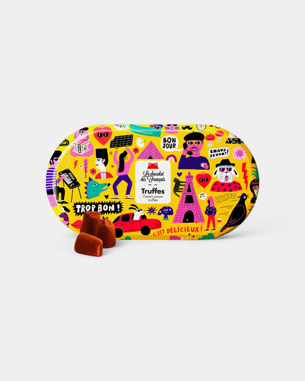 Boîte de truffes au chocolat noir