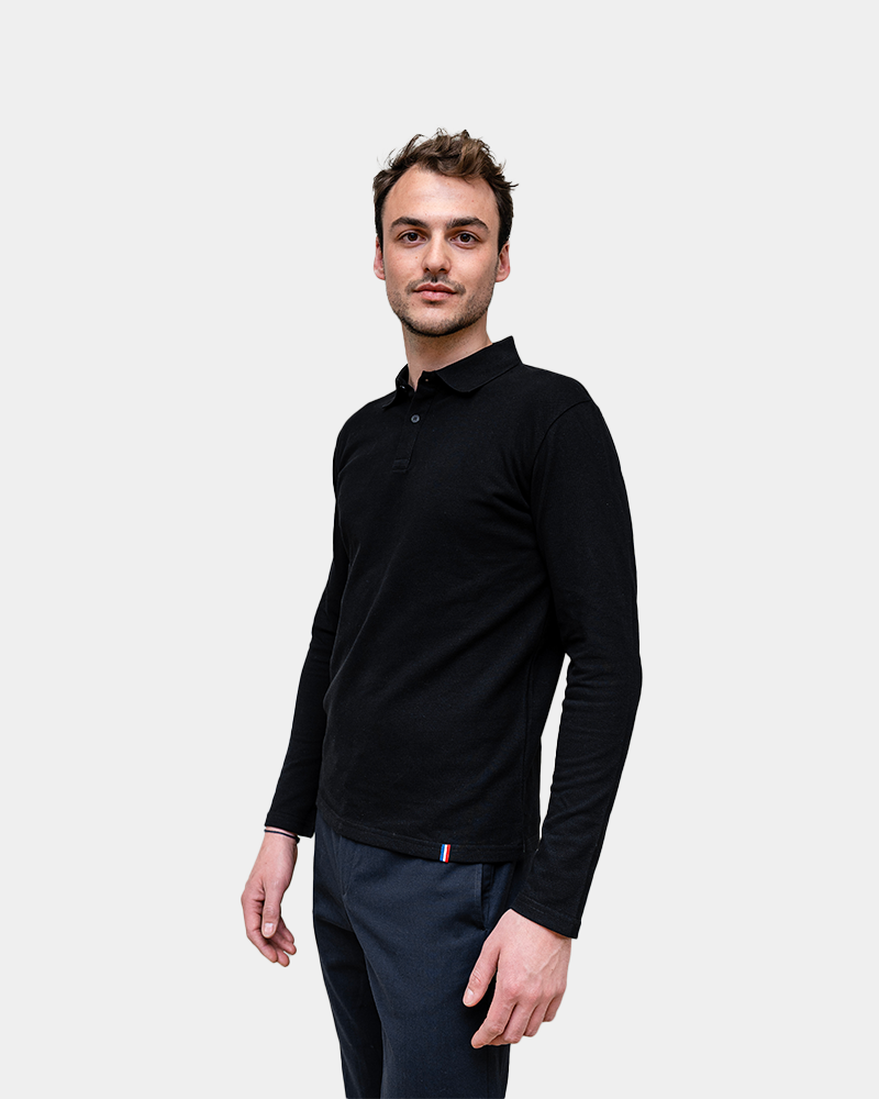 Polo Homme manche longue à personnaliser - 1