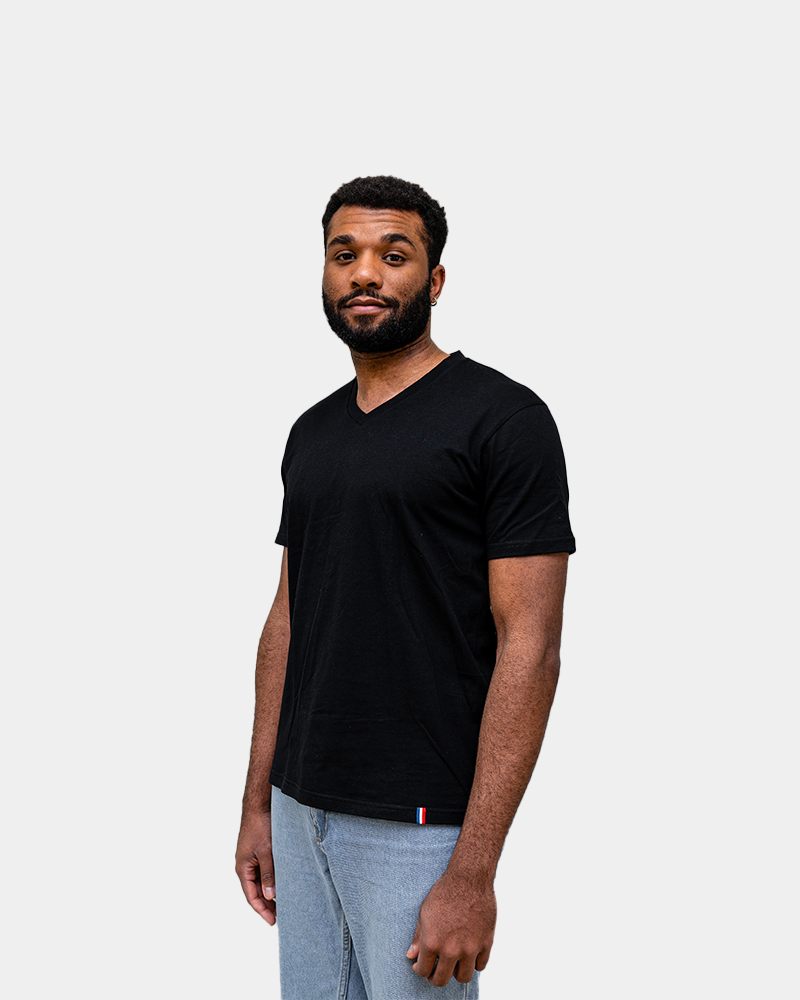 T-shirt homme col V Made in France à personnaliser - 4
