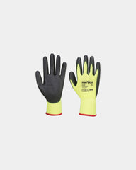 Gant enduit PU à personnaliser - Jaune-Noir