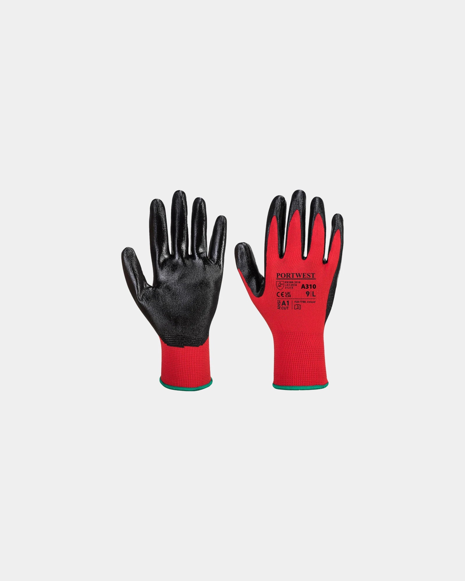 Gant nylon enduit nitrile Flexo Grip à personnaliser - Bleu Foncé