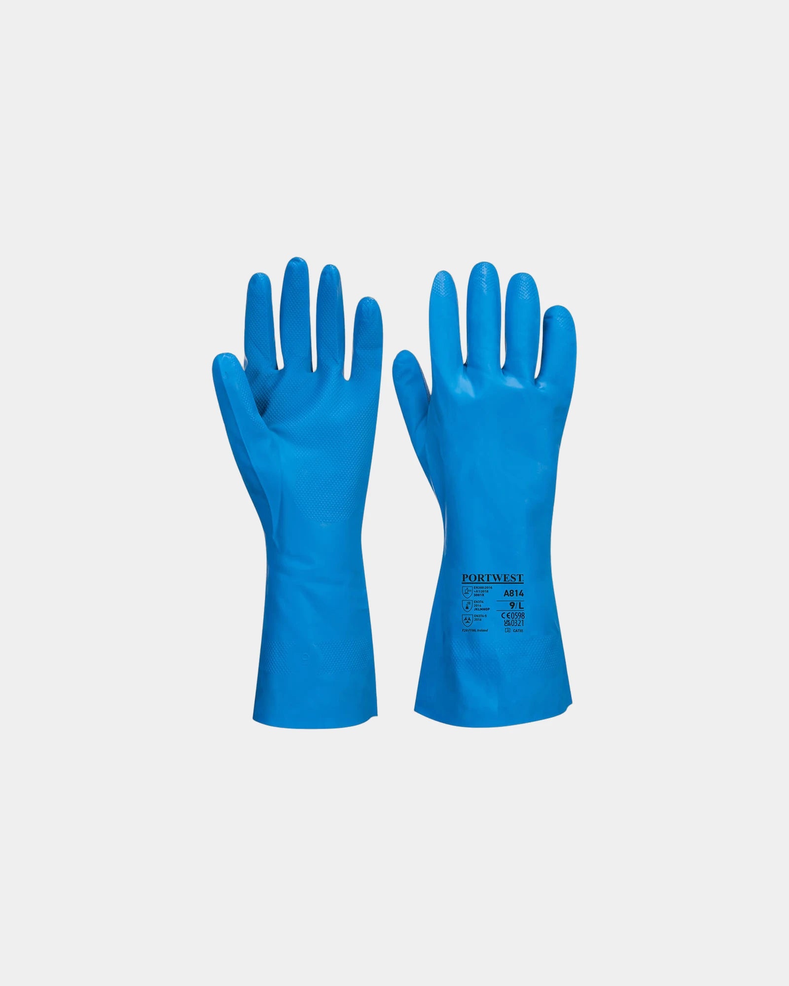 Gant nitrile bleu Contact à personnaliser - Bleu