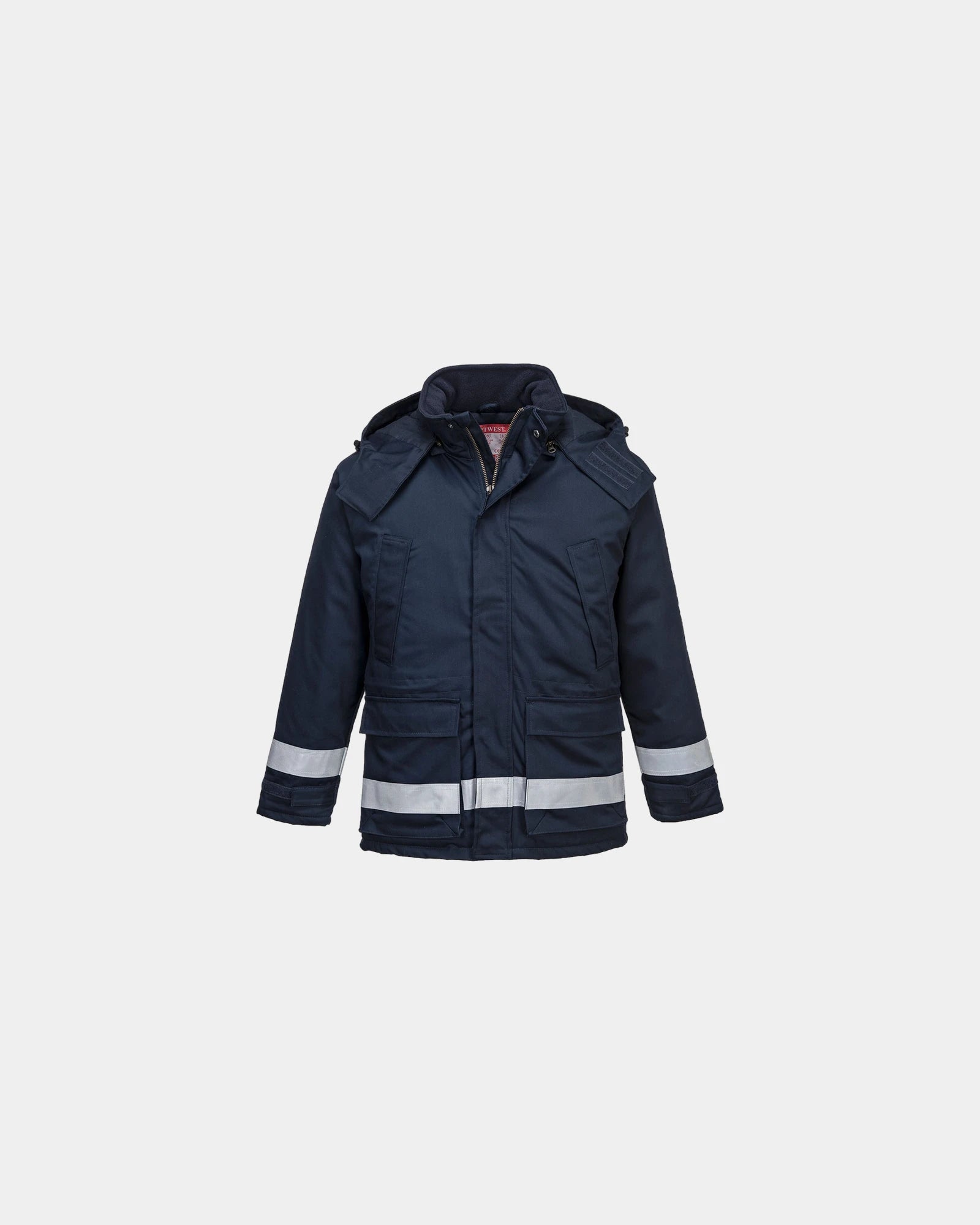 Parka matelassée antistatique Araflame à personnaliser - Bleu Marine
