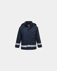 Parka matelassée antistatique Araflame à personnaliser - Bleu Marine