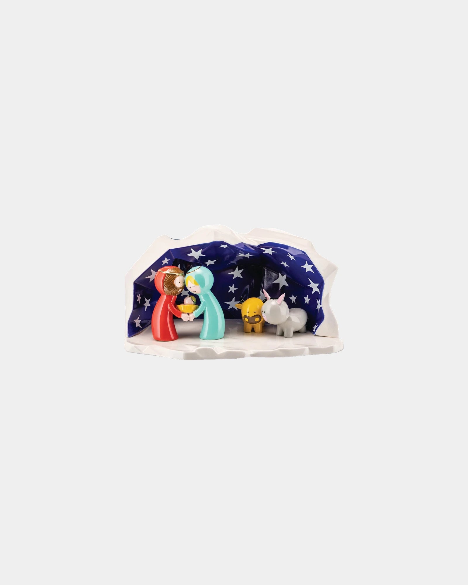 Crèche porcelaine Alessi Happy Eternity Baby à personnaliser - Multicolor