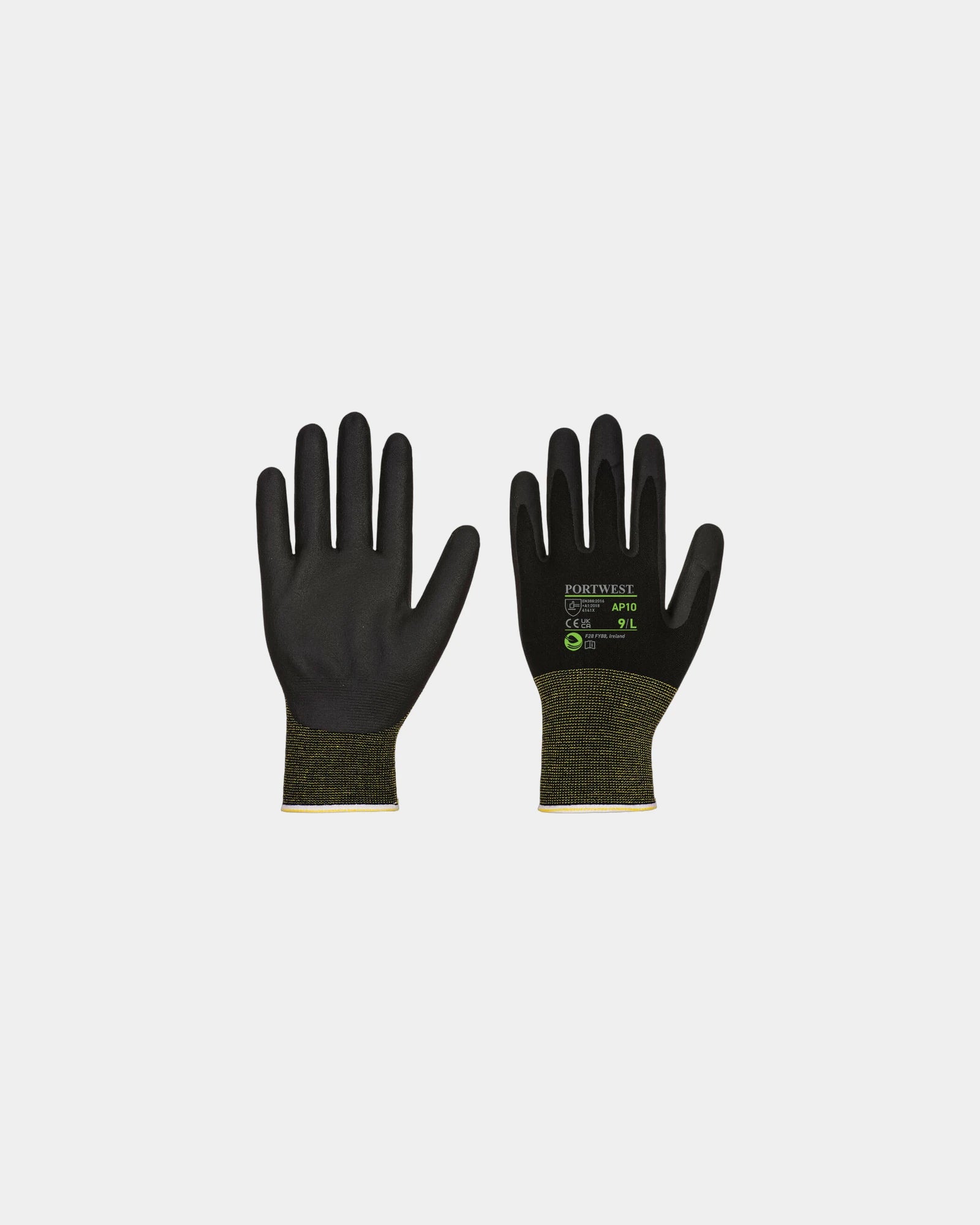 Gants bambou mousse de nitrile à personnaliser - Kaki