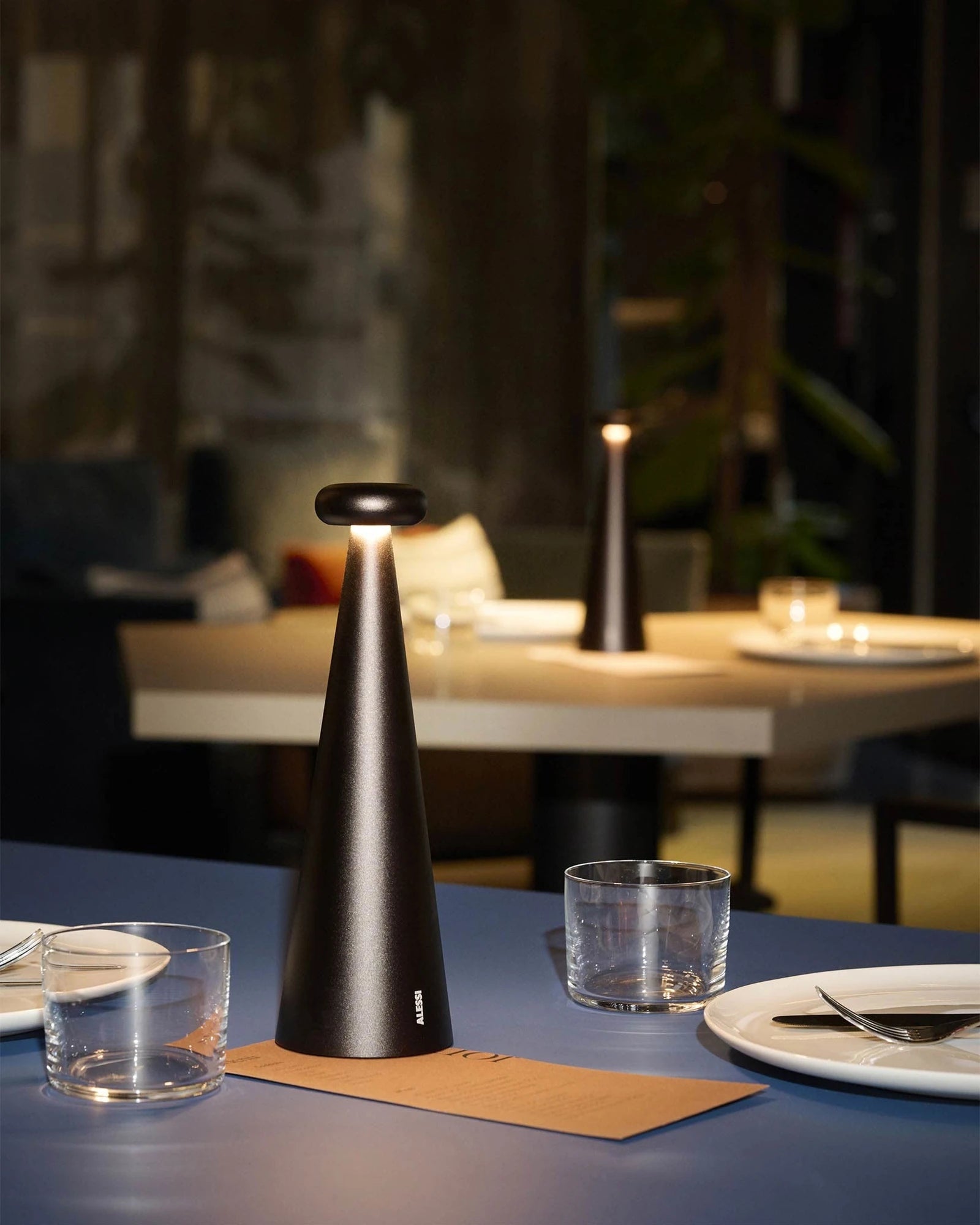 Lampe rechargeable aluminium Alessi Bedin à personnaliser - 5