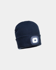 Bonnet acrylique LED rechargeable à personnaliser - Bleu Marine