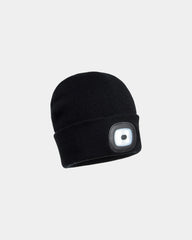 Bonnet acrylique LED rechargeable à personnaliser - Noir-Bleu Ciel