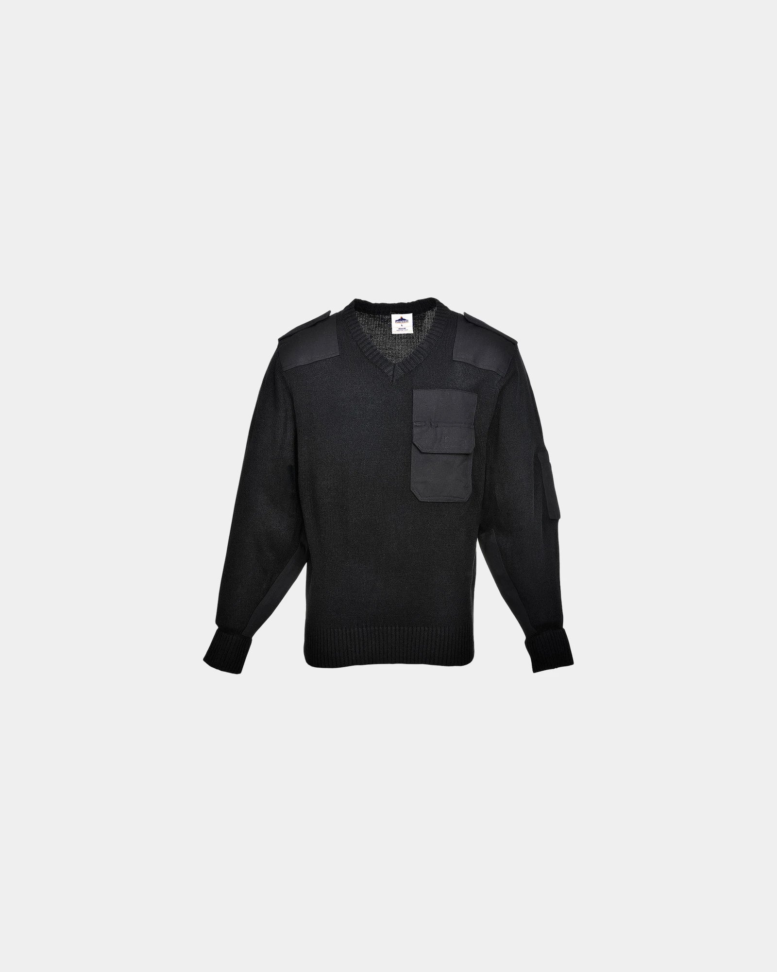 Pull acrylique avec renforts à personnaliser - Noir-Bleu Ciel