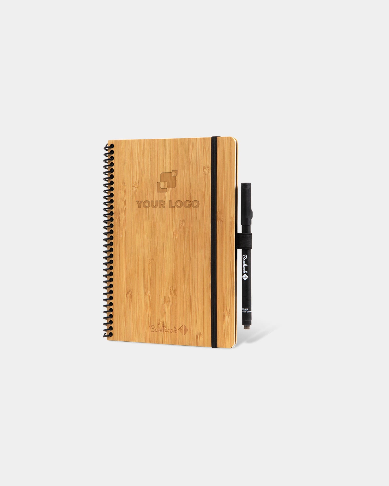 Cahier bambou massif Bambook Classic A5 à personnaliser - Bambou Naturel