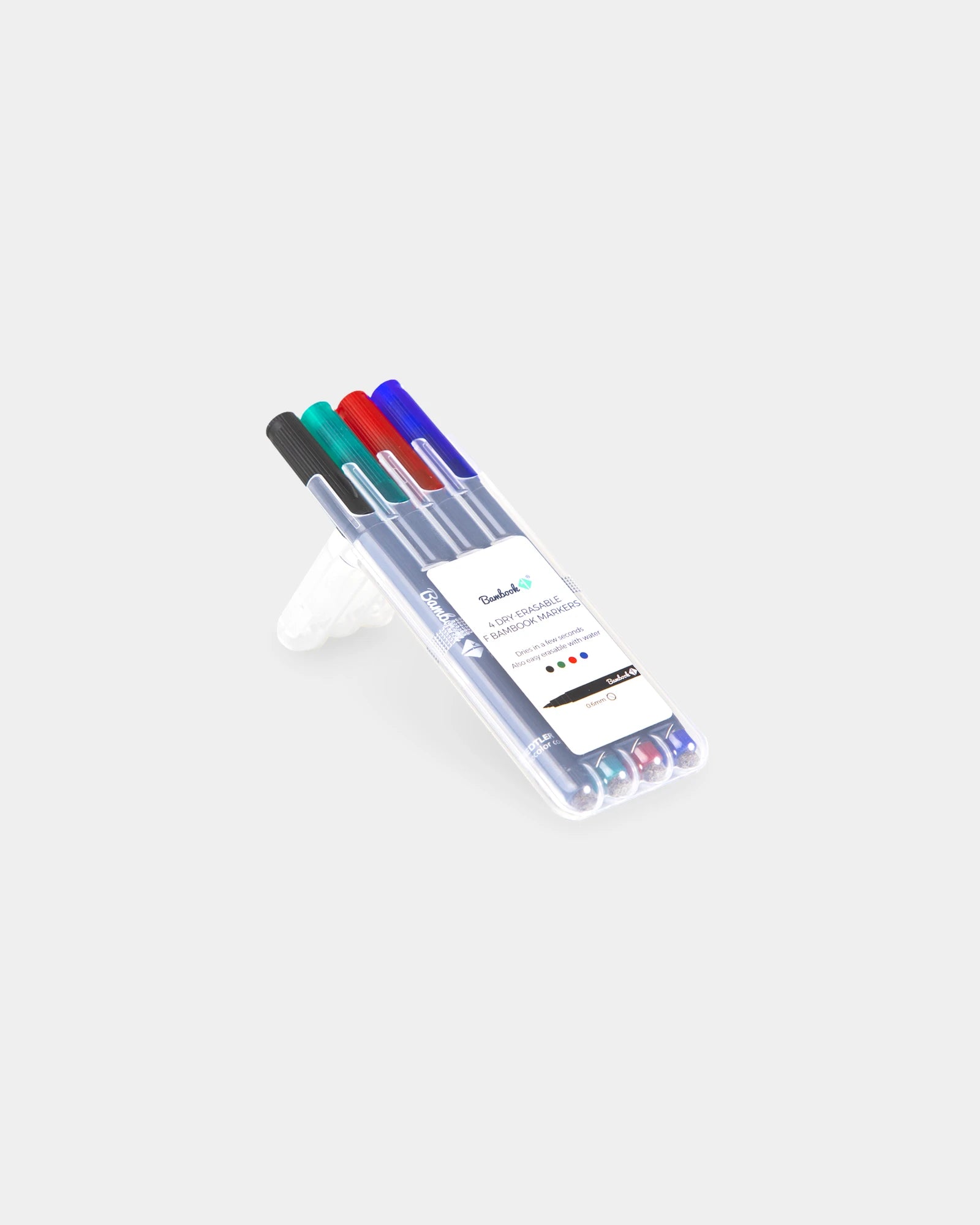 Jeu de feutres éco-responsables Bambook 4 couleurs à personnaliser - Noir