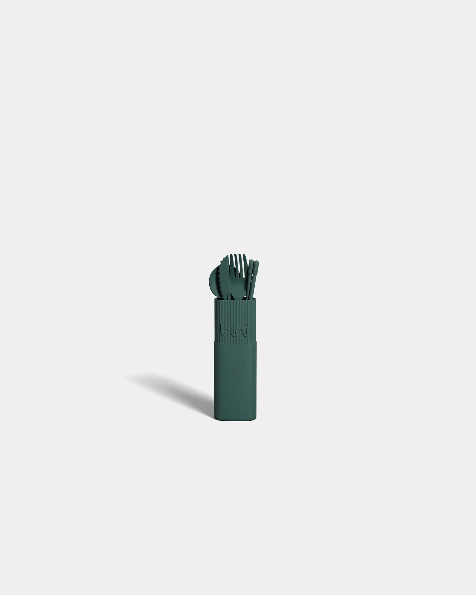 Kit de couverts bio-composite à personnaliser - Vert Foncé