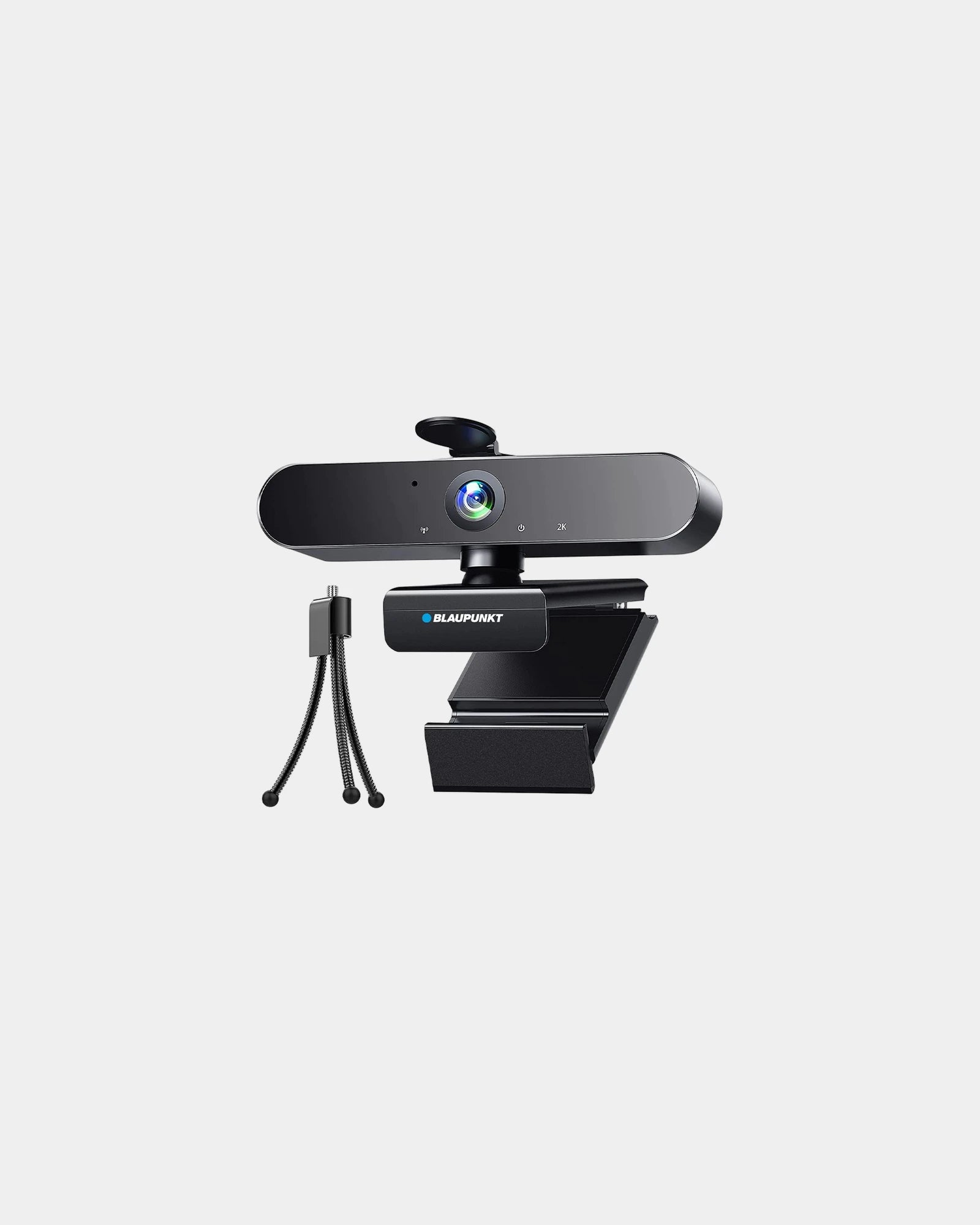 Webcam HD 2K avec trépied Blaupunkt à personnaliser - Noir