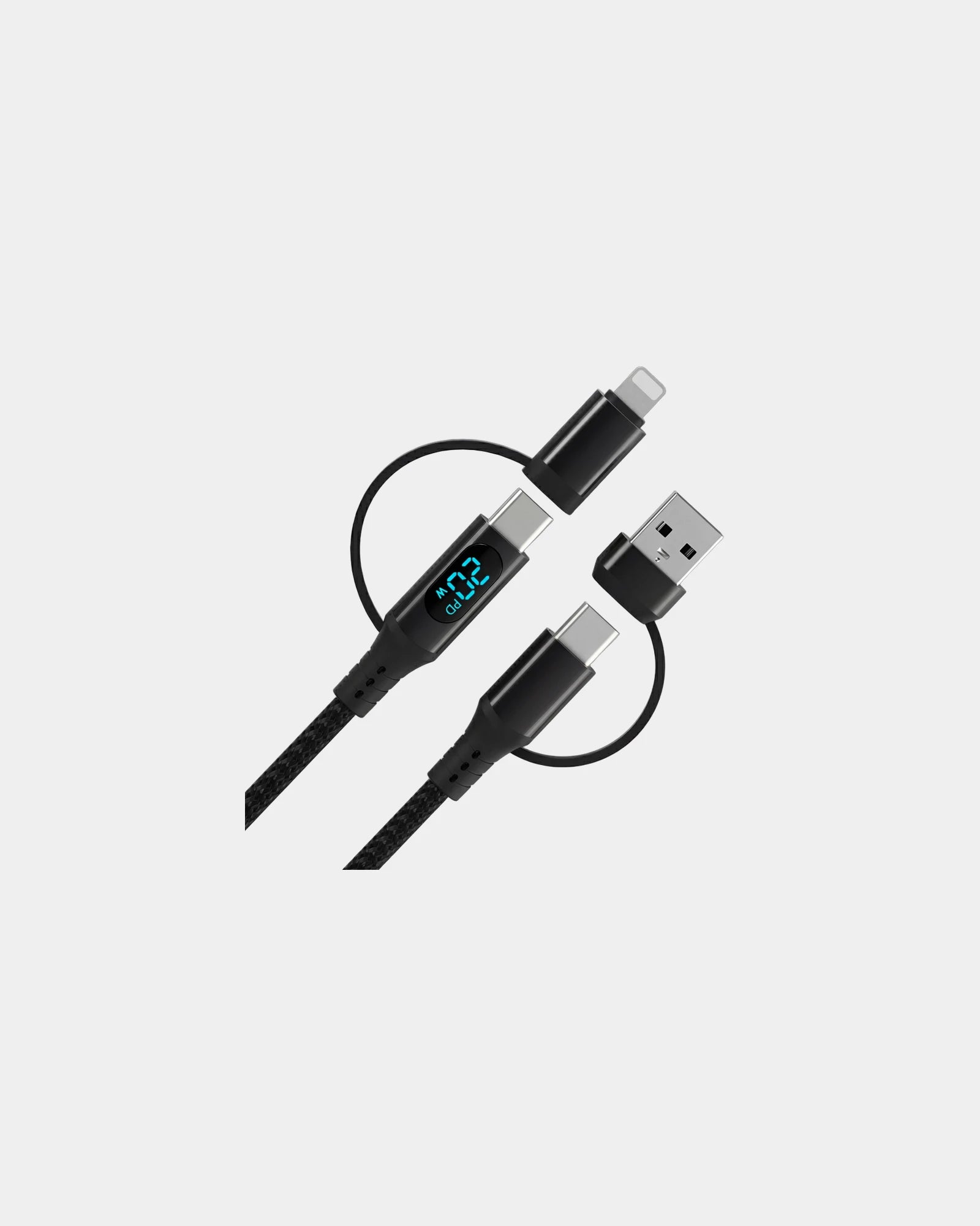 Câble USB 4 en 1 avec LED Blaupunkt à personnaliser - 1