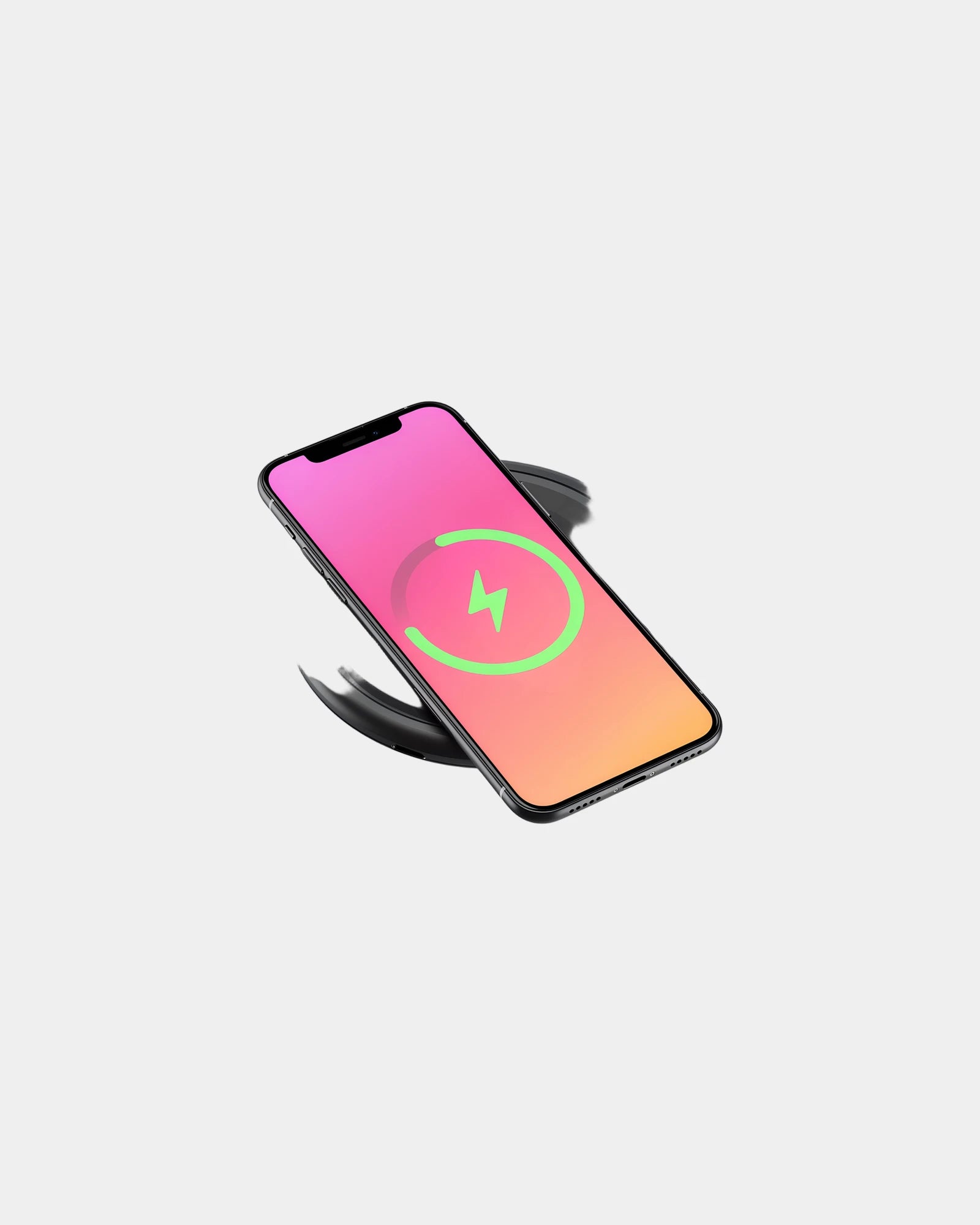 Support téléphone ABS recyclé Blaupunkt à personnaliser - Noir