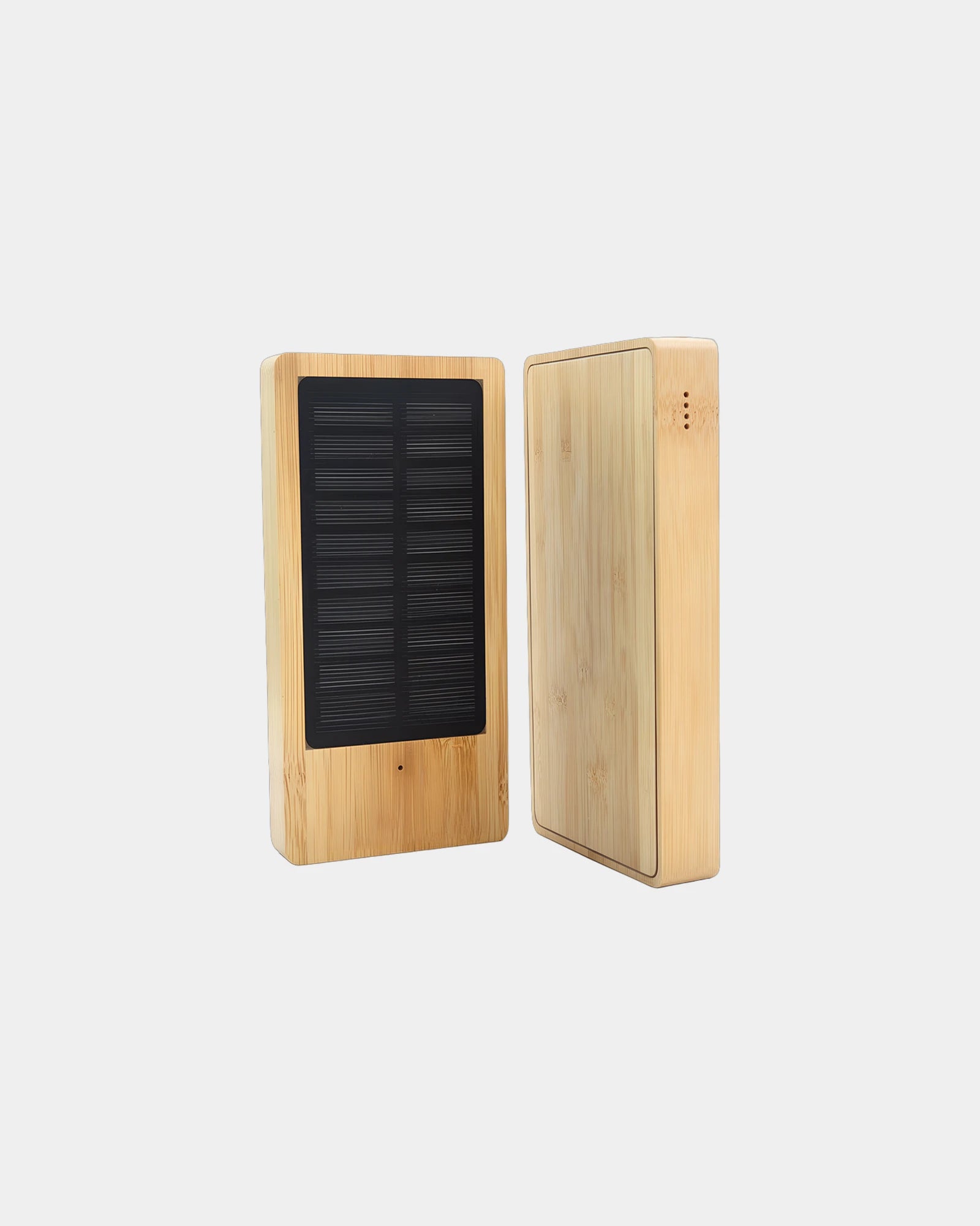 Batterie de secours solaire bambou FSC 8000mAh - Bois