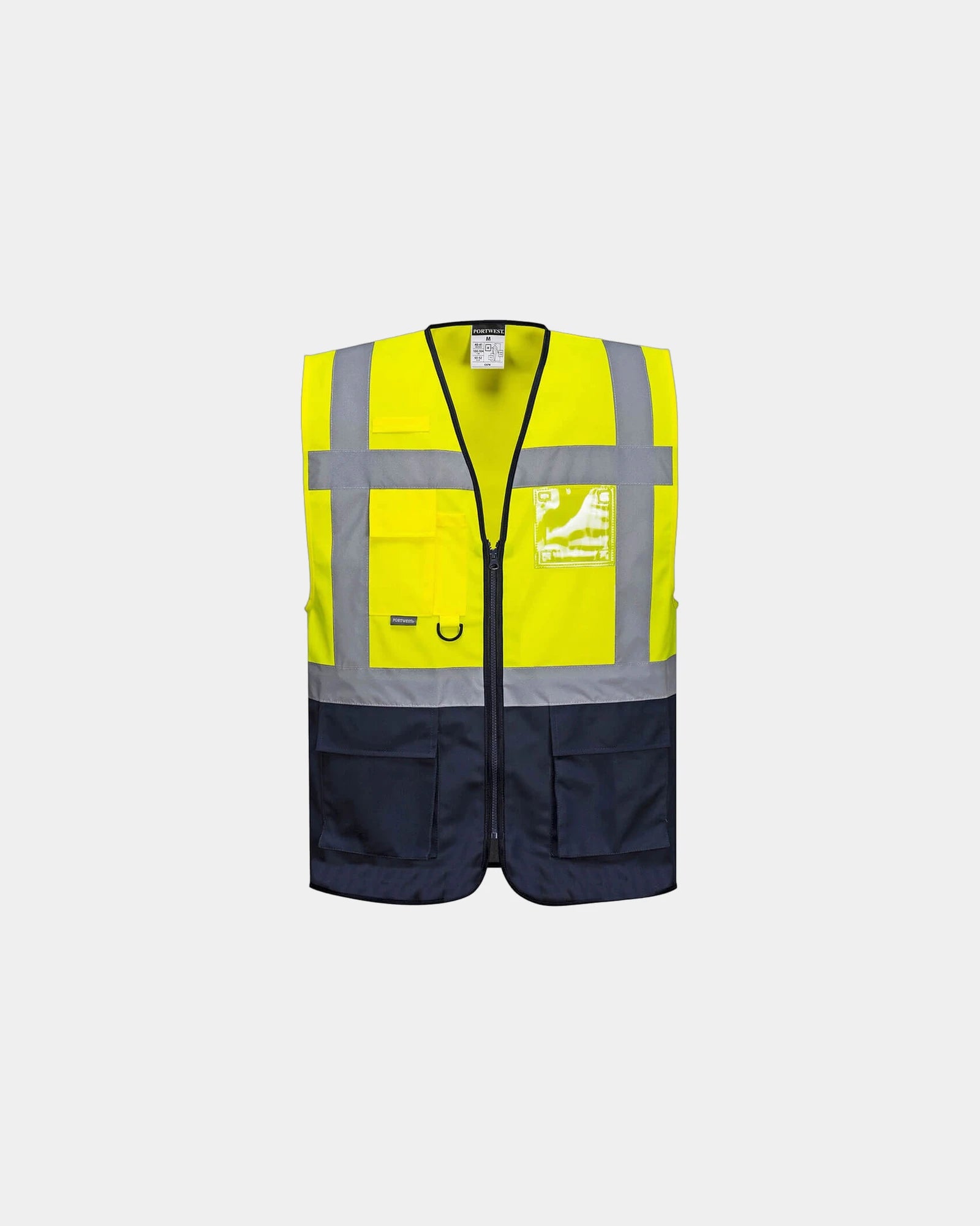 Gilet Executive Warsaw à personnaliser - Jaune-Bleu Marine
