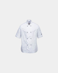 Veste Chef Femme Manches à personnaliser - Blanc
