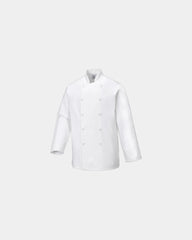 Veste de cuisine coton 100% Sussex à personnaliser - Blanc