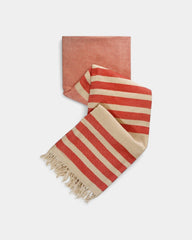 Fouta en tissage jacquard à personnaliser - Rouge
