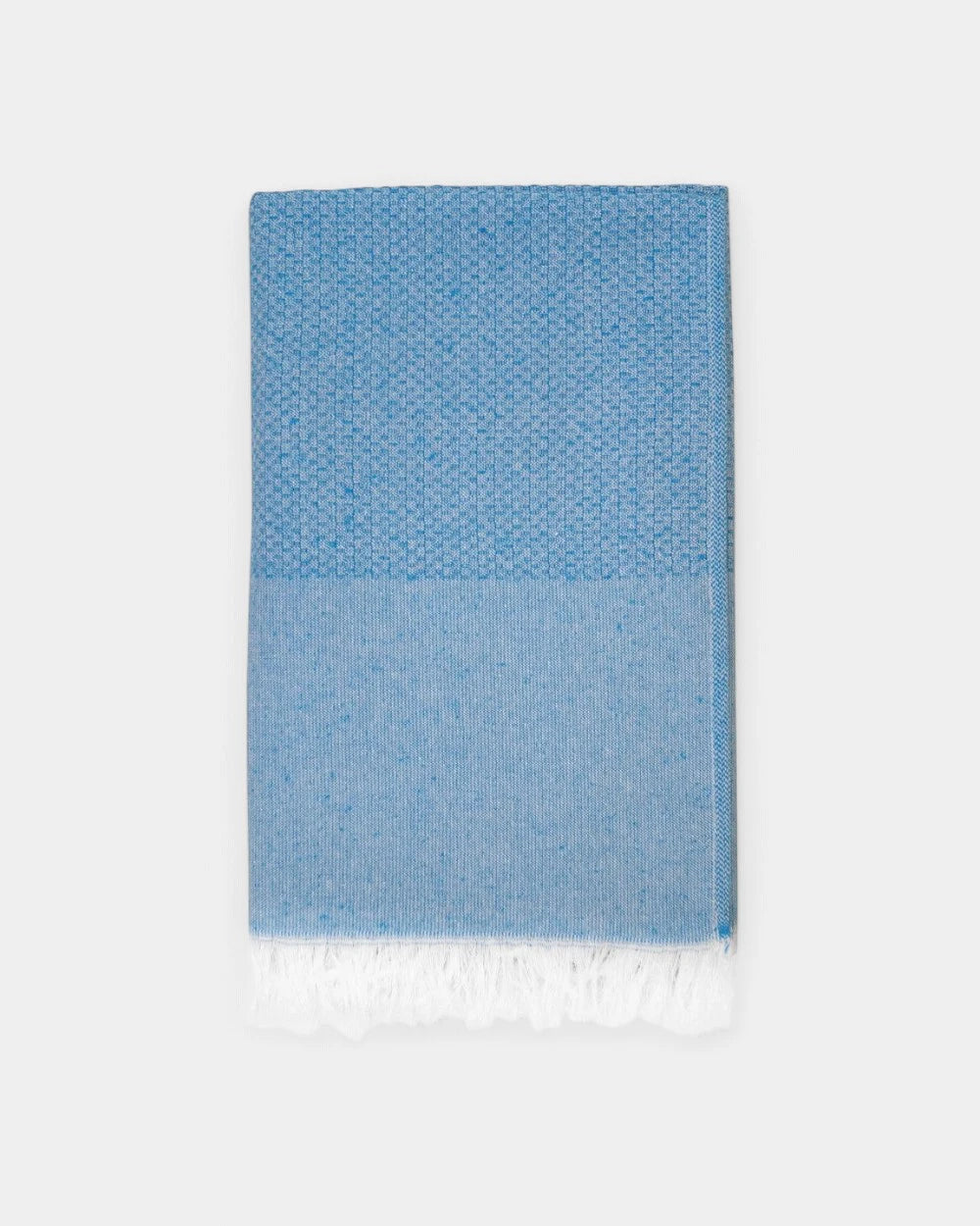 Fouta en coton recyclé à personnaliser - Bleu