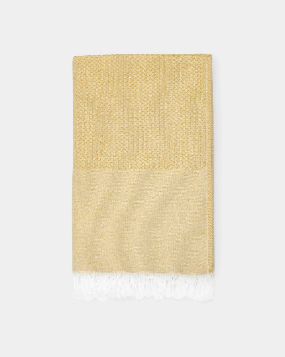 Fouta en coton recyclé à personnaliser - Jaune
