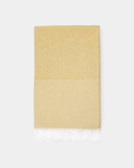 Fouta en coton recyclé à personnaliser - Jaune