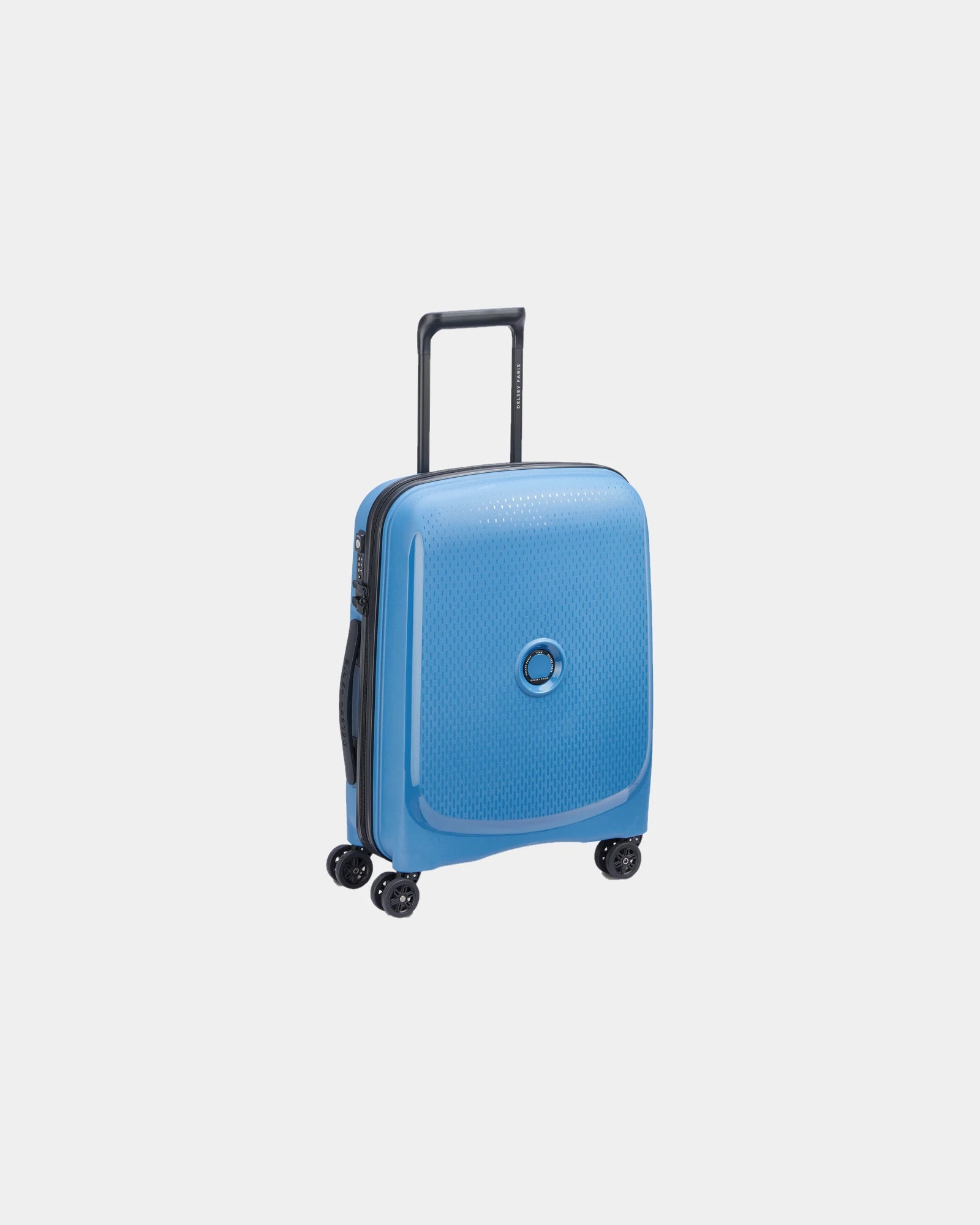 Valise cabine recyclée Delsey Belmont Plus 55 cm à personnaliser - Bleu Zinc