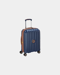 Valise polycarbonate Delsey Carrousel 2 Slim 55 cm à personnaliser - Bleu