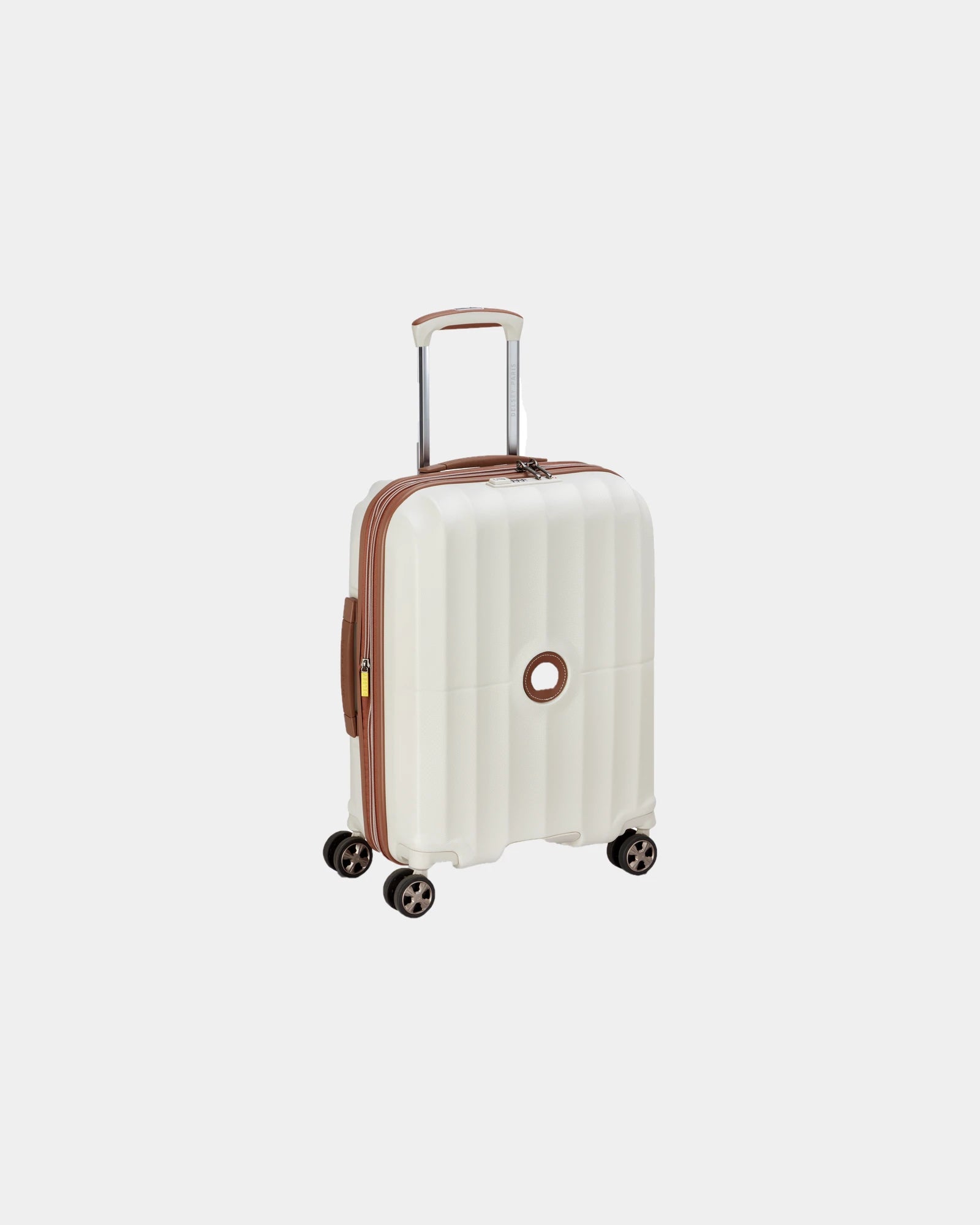 Valise polycarbonate Delsey Carrousel 2 Slim 55 cm à personnaliser - Off White