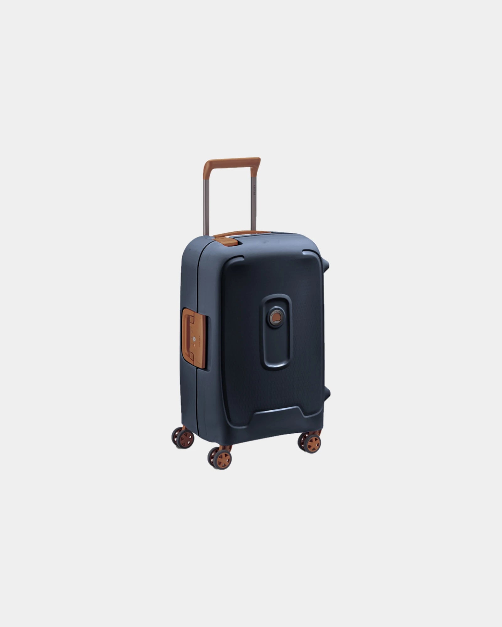 Valise cabine polypropylène Delsey Moncey 55 cm à personnaliser - Bleu Encre